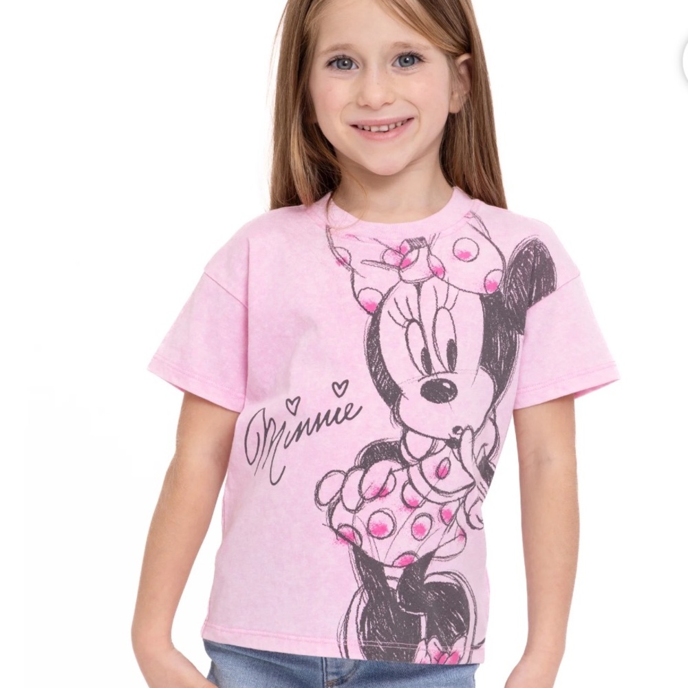 Minnie Mouse Toddler Short Sleeve Crewneck Tee